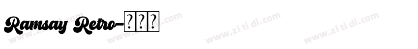 Ramsay Retro字体转换